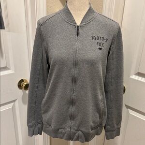 Fox Moto-X Women's Gray Bomber Zip Jacket